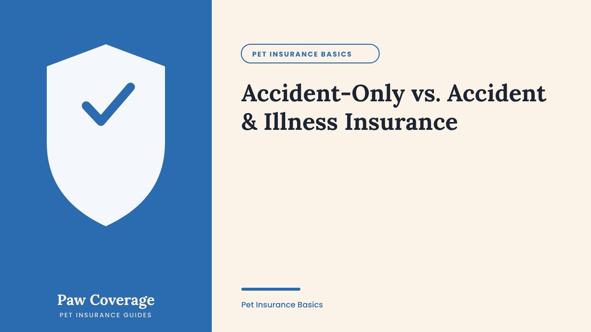 Paw Coverage cover for the accident-only vs accident and illness guide